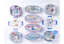 🍋‍🟩SET DE TUPPER TÉRMICO + VASO  DISEÑOS PERSONAJES MOD# 25-FH-093🥤