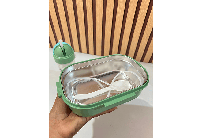 🍋‍🟩SET DE TUPPER TÉRMICO + VASO  DISEÑOS PERSONAJES MOD# 25-FH-093🥤