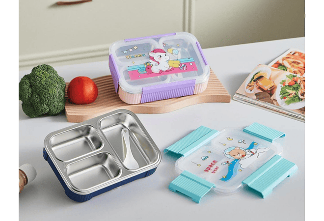 TUPPER TÉRMICO DISEÑO OSITO O UNICORNIO MOD# 25-FH-077    🦄 🐻