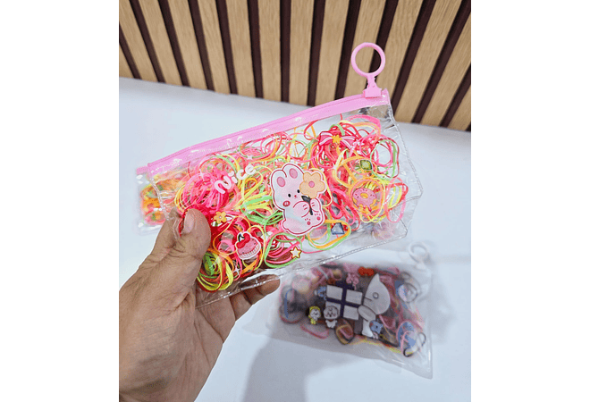 PAQ DE 6 BOLSITAS CON LIGAS