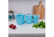 SET DE 3 TUPPER PUNTOS DIFERENTES TAMAÑOS MOD# 7516🫟