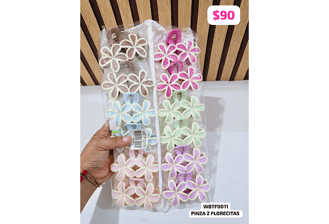 DOCENA DE PINZAS VARIOS MODELOS #009,FJ20,FJ08,011,E302,E303  🌻🌸🪻