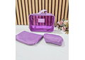 SET DE 3 COSMETIQUERAS (TRANSPARENTE) MOD# WL-1007 💋🩷