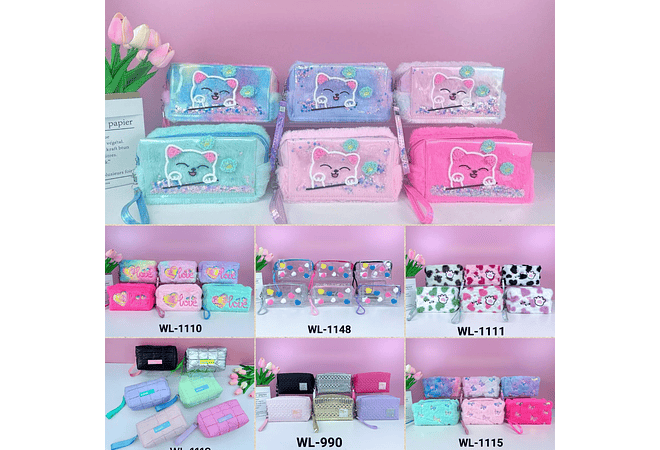 COSMETIQUERAS VARIOS MODELOS (AL AZAR) MOD# WL-1111, 18, 10, 12, 15, 90 Y 48 🥰