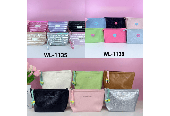 🥰COSMETIQUERAS GRANDES VARIOS MODELOS (AL AZAR) MOD# WL-1135, 38 Y 42