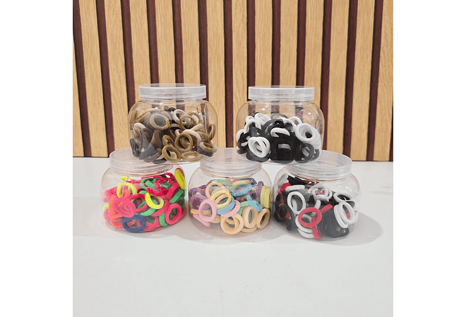 1 BOTECITO/REDONDO CON 80 DONAS CHICAS DE COLORES (AL AZAR) MOD# WND-0010