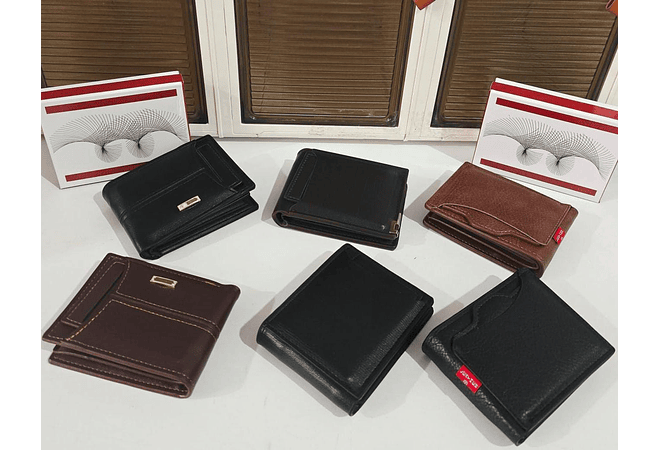 CARTERA PARA CABALLERO COM CIERRE AL AZAR MODELO#ZP-9