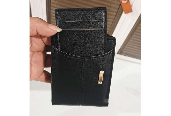 CARTERA PARA CABALLERO COM CIERRE AL AZAR MODELO#ZP-9