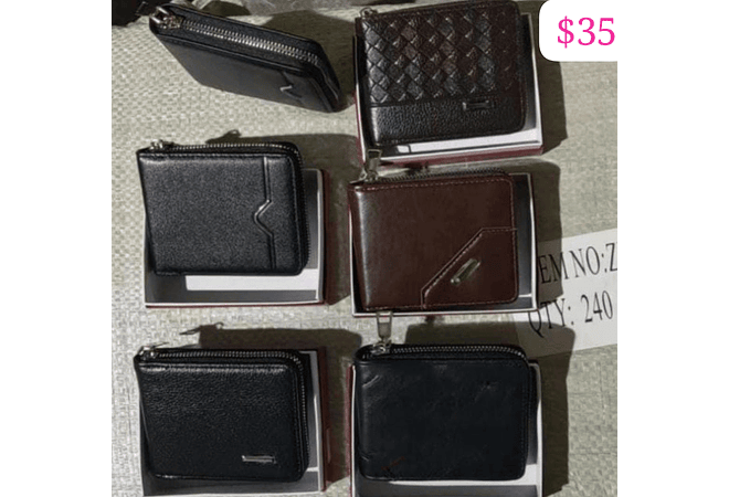 CARTERA PARA CABALLERO COM CIERRE AL AZAR MODELO#ZP-12