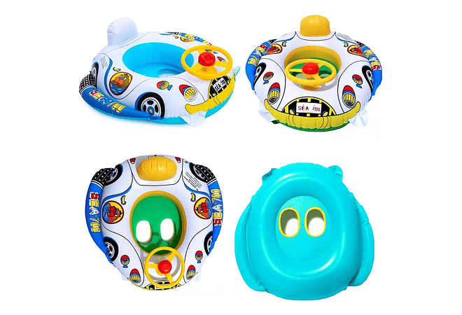 SALVAVIDAS INFANTIL DISEÑO CARRITO🛟