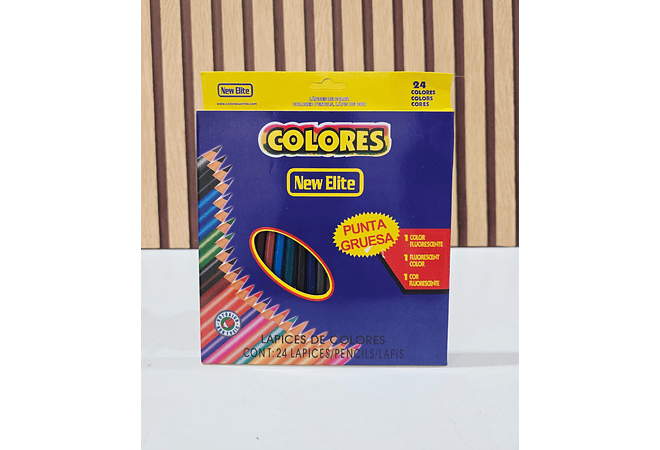 CAJITA CON 12 O 24 COLORES(NEW ELITE)MOD# X-95_24