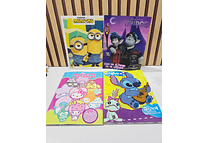 1 LIBRO PARA COLOREAR CON 80 PÁG DIFERENTES PERSONAJES
