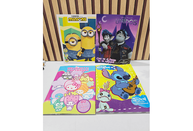 1 LIBRO PARA COLOREAR CON 80 PÁG DIFERENTES PERSONAJES