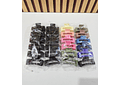 DOCENA DE PINZAS RECATANGULARES COLORES LISOS MOD# ET-62 O 63