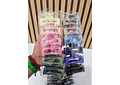 DOCENA DE PINZAS RECATANGULARES COLORES LISOS MOD# ET-62 O 63