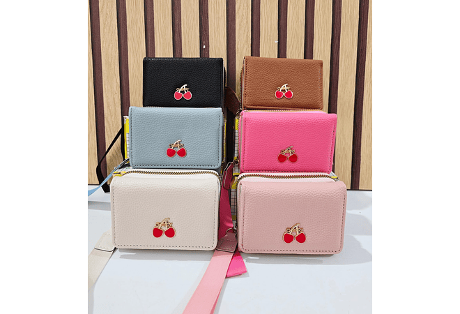 CARTERA/MONEDERO CHERRY AL AZAR MOD# JMO233  🍒
