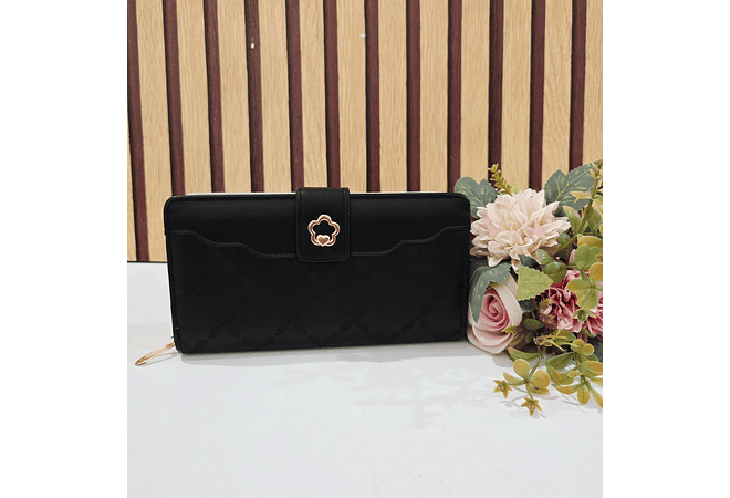 CARTERA/BILLETERA PARA DAMA BROCHE FLOR MOD# WGT5-116