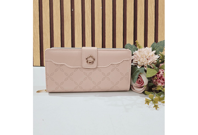 CARTERA/BILLETERA PARA DAMA BROCHE FLOR MOD# WGT5-116