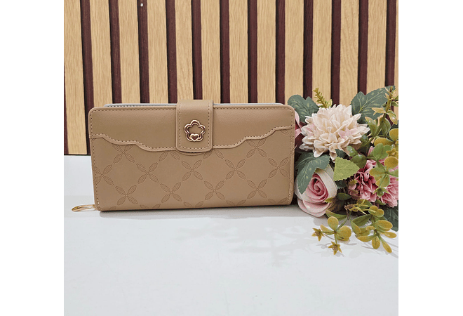 CARTERA/BILLETERA PARA DAMA BROCHE FLOR MOD# WGT5-116