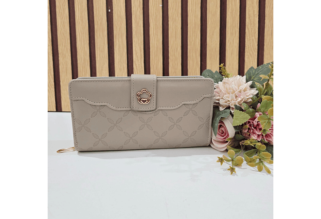 CARTERA/BILLETERA PARA DAMA BROCHE FLOR MOD# WGT5-116