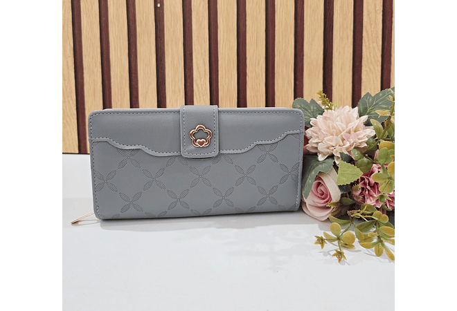 CARTERA/BILLETERA PARA DAMA BROCHE FLOR MOD# WGT5-116