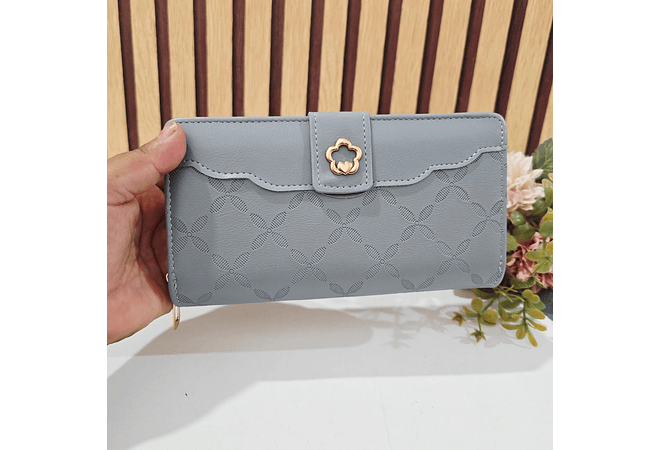 CARTERA/BILLETERA PARA DAMA BROCHE FLOR MOD# WGT5-116