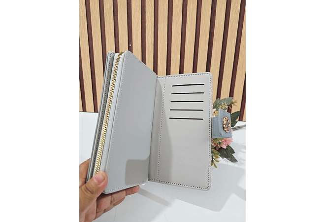 CARTERA/BILLETERA PARA DAMA BROCHE FLOR MOD# WGT5-116
