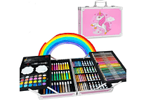  ESTUCHE CON KIT DE DIBUJO PROFESIONAL DE PINTURAS MOD# PL145 