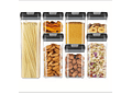 SET DE 7 CONTENEDORES PARA COCINA TAPA HERMÉTICA MOD #JN-331