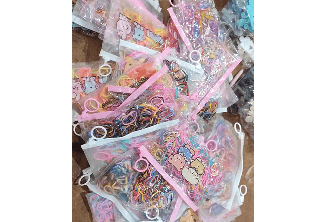 PAQ DE 6 BOLSITAS CON LIGAS