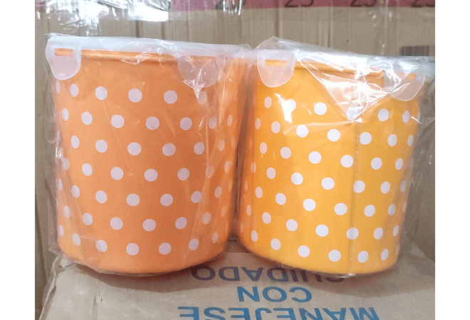 SET DE 3 TUPPER PUNTOS DIFERENTES TAMAÑOS MOD# 7516 🫟