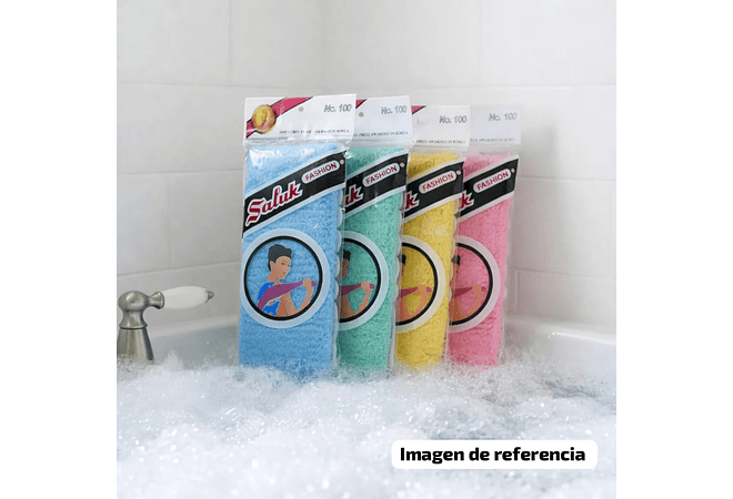 ESTROPAJO DE TELA PARA BAÑO COLORES AL AZAR 🚿🛀🏻 
