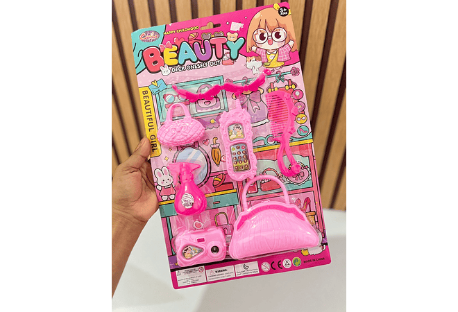JUGUETE SET DE ACCESORIOS O BELLEZA PARA NIÑAS MOD# HP1203142 O 049  🥰