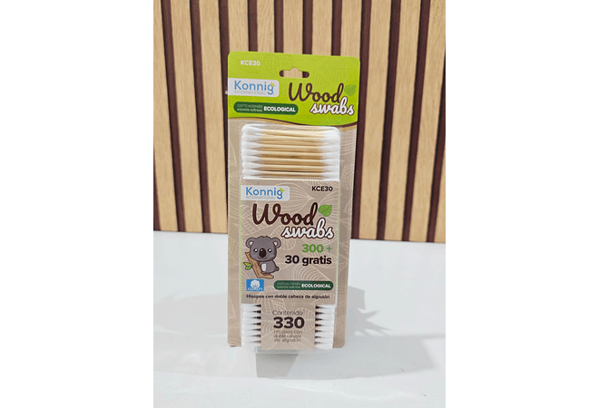 CAJITA CON 330 O 430 COTONETES MOD# KCE30 O KCE430