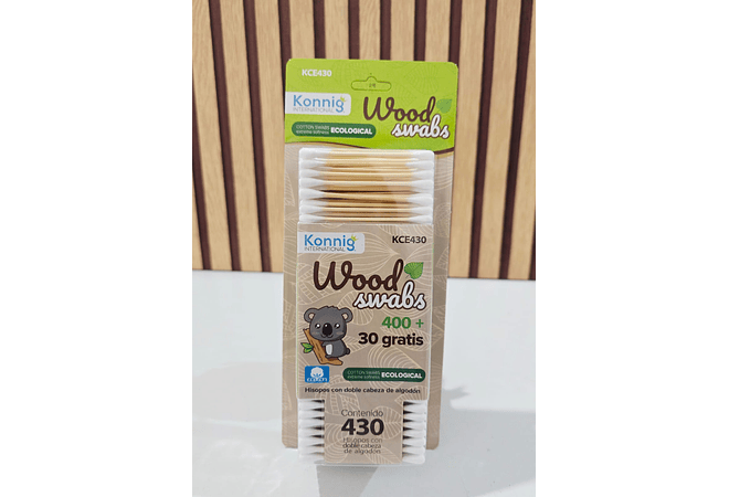 CAJITA CON 330 O 430 COTONETES MOD# KCE30 O KCE430