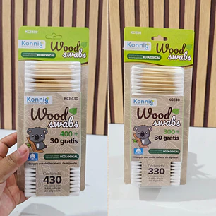 CAJITA CON 330 O 430 COTONETES MOD# KCE30 O KCE430