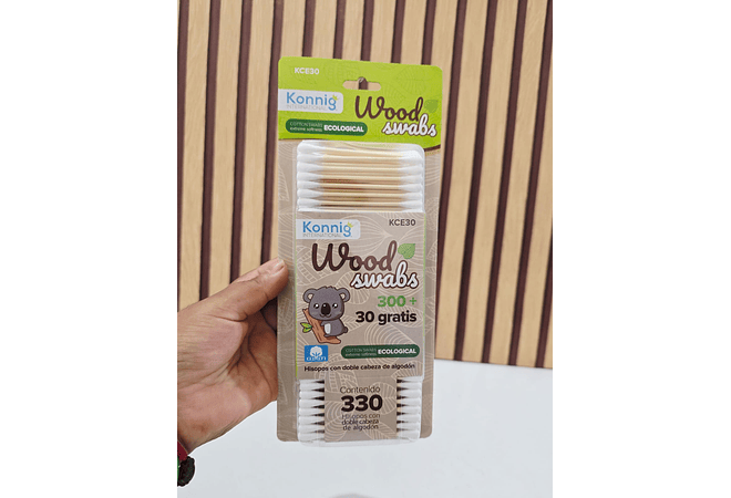 CAJITA CON 330 O 430 COTONETES MOD# KCE30 O KCE430