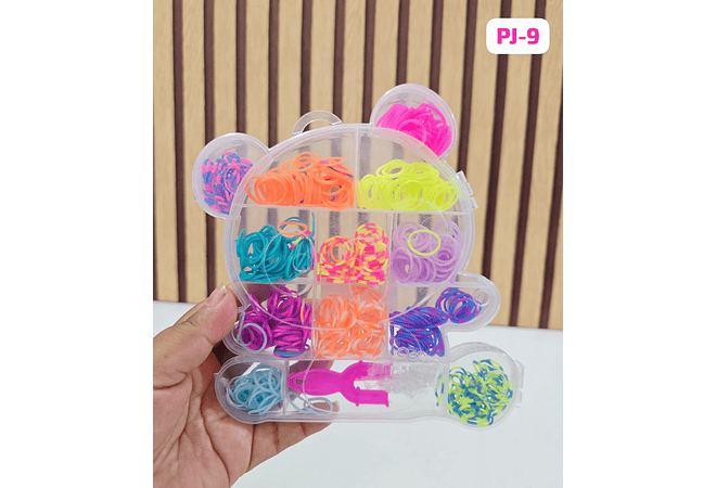 ESTUCHE CON LIGUITAS PARA EL CABELLO VARIOS DISEÑOS(AL AZAR) MOD# PJ-9/ PJ-4/ PJ-11