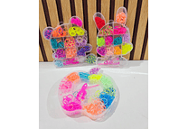 ESTUCHE CON LIGUITAS PARA EL CABELLO VARIOS DISEÑOS(AL AZAR) MOD# PJ-9/ PJ-4/ PJ-11