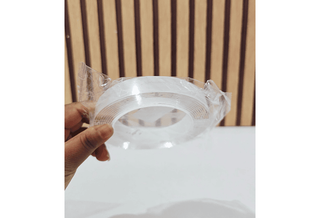 CINTA ADHESIVA DOBLE CARA TRANSPARENTE