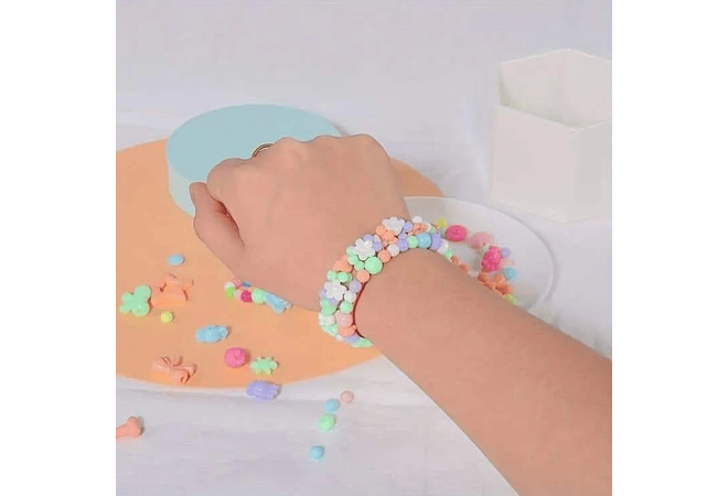 CAJITA CON ACCESORIOS CUENTITAS PARA CREAR PULSERAS MOD# X-9/ X-8/X-13