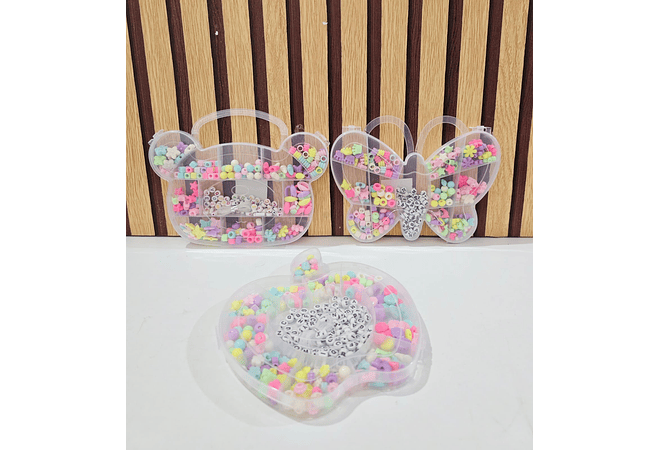 CAJITA CON ACCESORIOS CUENTITAS PARA CREAR PULSERAS MOD# X-9/ X-8/X-13