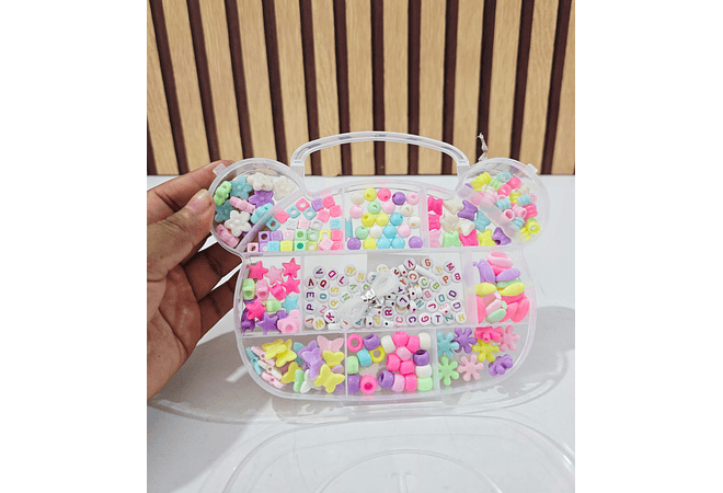 CAJITA CON ACCESORIOS CUENTITAS PARA CREAR PULSERAS MOD# X-9/ X-8/X-13