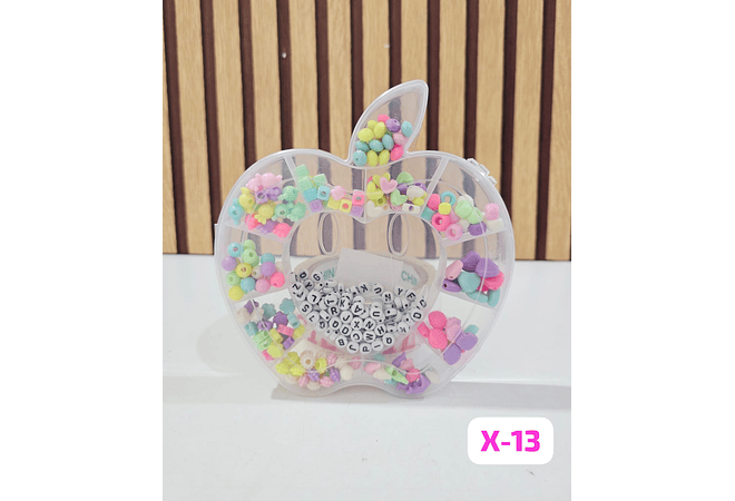CAJITA CON ACCESORIOS CUENTITAS PARA CREAR PULSERAS MOD# X-9/ X-8/X-13