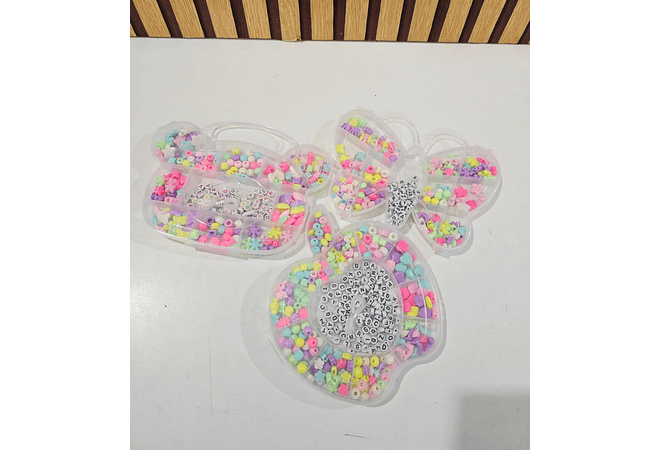 CAJITA CON ACCESORIOS CUENTITAS PARA CREAR PULSERAS MOD# X-9/ X-8/X-13