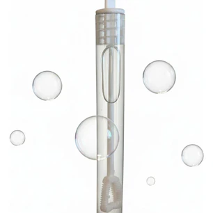 CAJITA CON 48 MINI BURBUJEROS CORAZON TRANSPARENTE MOD# B-92 🫧