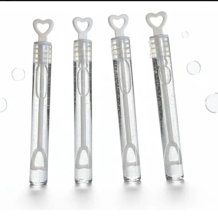 CAJITA CON 48 MINI BURBUJEROS CORAZON TRANSPARENTE MOD# B-92 🫧 3