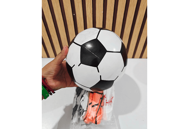 PELOTA DE HULE NARANJA Y BLANCA MOD# D-041⚽⚾ PAQ.12 PZ 