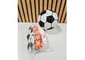 PELOTA DE HULE NARANJA Y BLANCA MOD# D-041⚽⚾ PAQ.12 PZ 