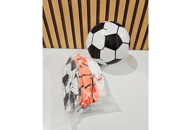 PELOTA DE HULE NARANJA Y BLANCA MOD# D-041⚽⚾ PAQ.12 PZ 